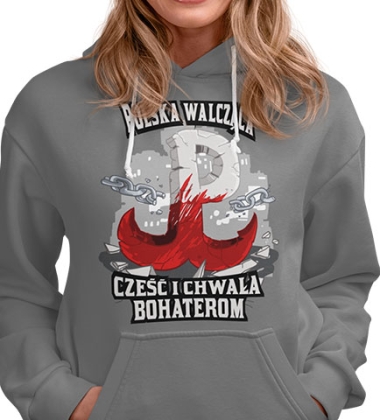 BLUZA DAMSKA Z KAPTUREM POLSKA WALCZĄCA 2